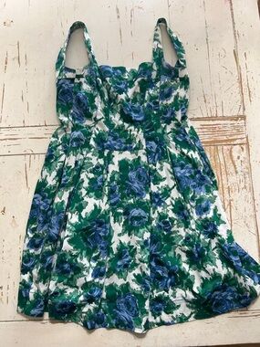 Maggy London Blue & Green Floral Sundress